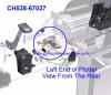 CH538-67027 DesignJet Plotter Paper Axis Motor