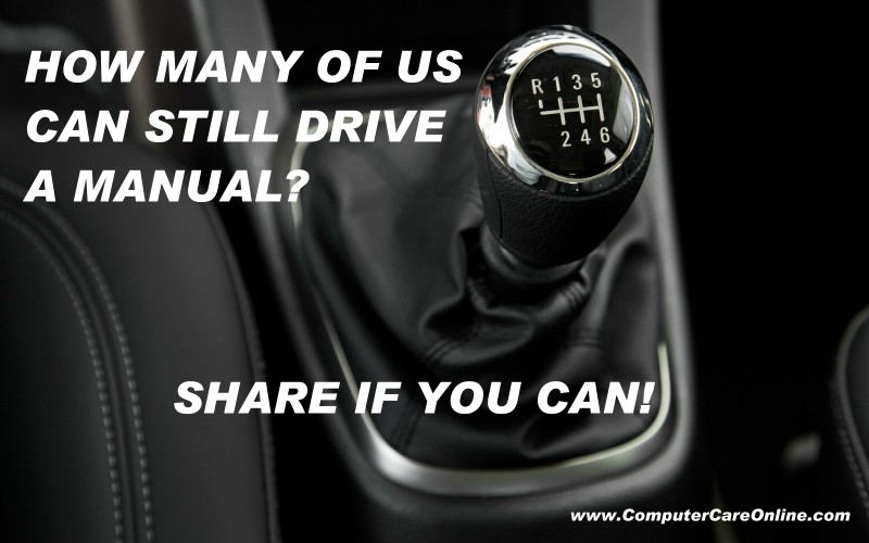 How many of us can still drive a manual transmission?