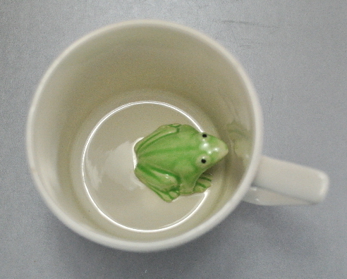 There is a Frog in my coffee.