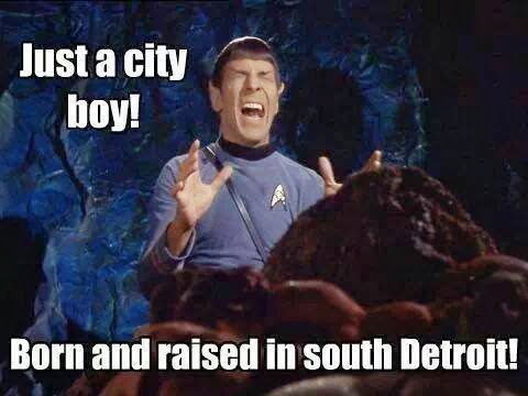 Spock sings Don't Stop Believing. You know you sang the caption.
